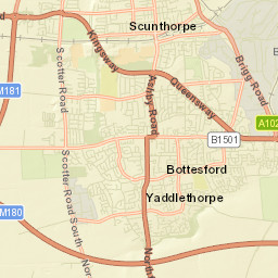 Scunthorpe Street Map