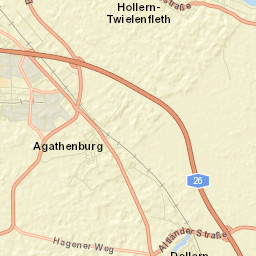 Agathenburg Street Map