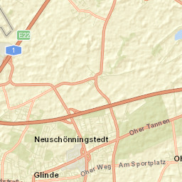 Glinde Street Map