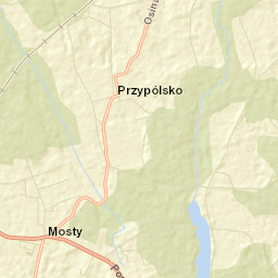 Mosty Street Map