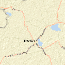 Kęsowo Street Map