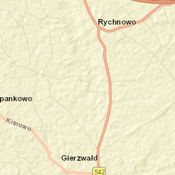 Gierzwałd Street Map
