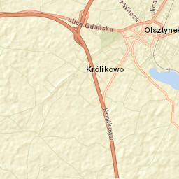 Olsztynek Street Map