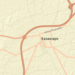 Szczuczyn Street Map