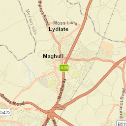 Brookfield Lane, Aughton, Lancashire L39, UK Street Map