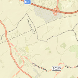 Rainford Street Map