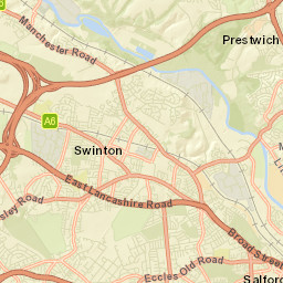 City and Borough of Salford Street Map