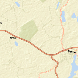 Penzlin Street Map