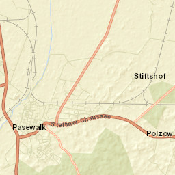 Pasewalk Street Map