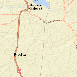 Kamień Krajeński Street Map
