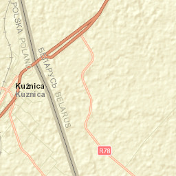 Kuźnica Street Map