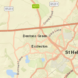 St Helens Street Map