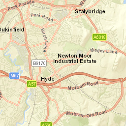 Dukinfield Street Map