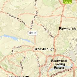 2 Potter Hill, Rotherham, South Yorkshire S61 Street Map