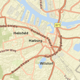 Harburg Street Map
