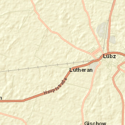Lübz Street Map
