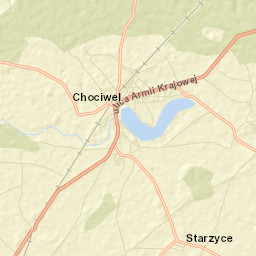 Chociwel Street Map