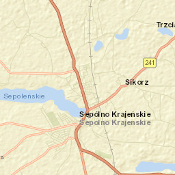 Sępólno Krajeńskie Street Map