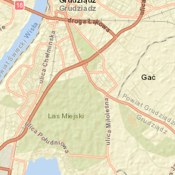 Grudziądz Street Map