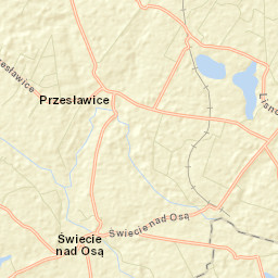 Świecie nad Osą Street Map