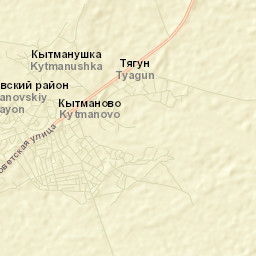 Kytmanovo Street Map