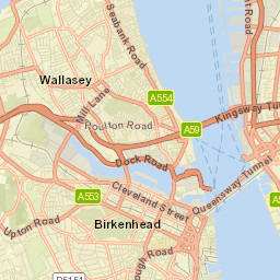 Birkenhead Street Map