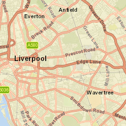 Liverpool, uk Street Map