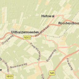 Uithuizermeeden Street Map