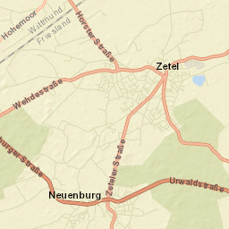 Zetel Street Map