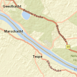 Tespe Street Map
