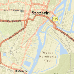 Szczecin Street Map