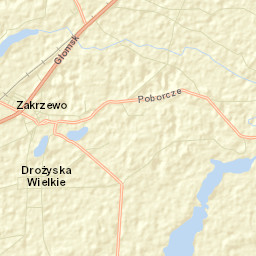 Zakrzewo Street Map
