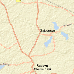 Radzyń Chełmiński Street Map