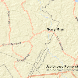 Jabłonowo Pomorskie Street Map