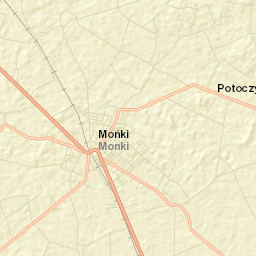 Mońki Street Map