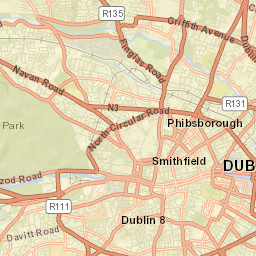 Dublin City Street Map