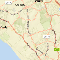 Metropolitan Borough of Wirral Street Map