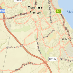 Bebington Street Map