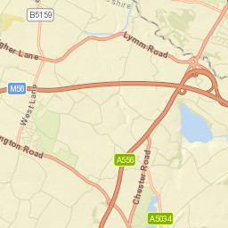 High Legh Street Map