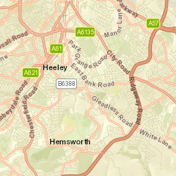 Sheffield, uk Street Map