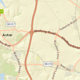 Kiveton Park Street Map