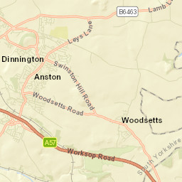 Dinnington Street Map