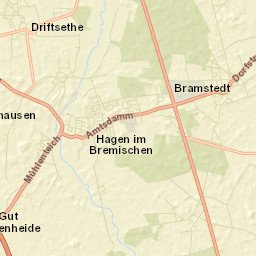 Hagen im Bremischen Street Map