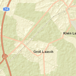 Groß Laasch Street Map
