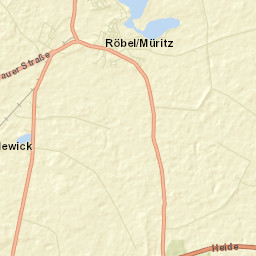 Röbel Street Map