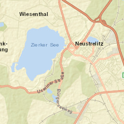 Neustrelitz Street Map