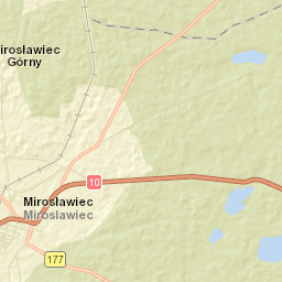 Mirosławiec Street Map