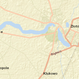 Złotów Street Map