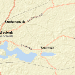 Więcbork Street Map