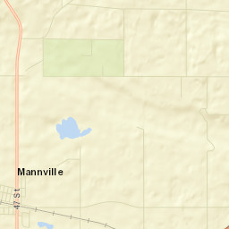Mannville Street Map